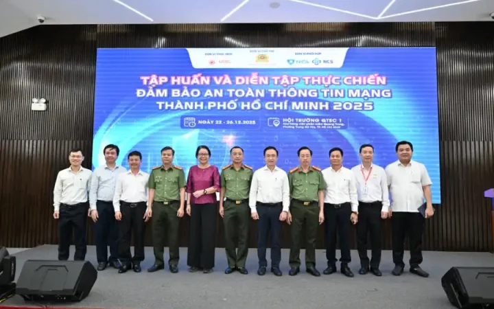 TP. Hồ Chí Minh diễn tập thực chiến an toàn thông tin mạng, bảo vệ không gian số