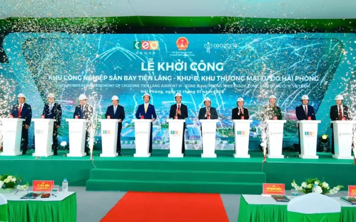 Hải Phòng khởi công dự án Khu công nghiệp sân bay Tiên Lãng