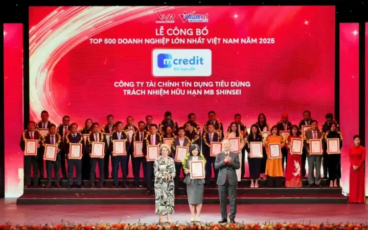 Mcredit: Top 500 doanh nghiệp lớn nhất Việt Nam 2025