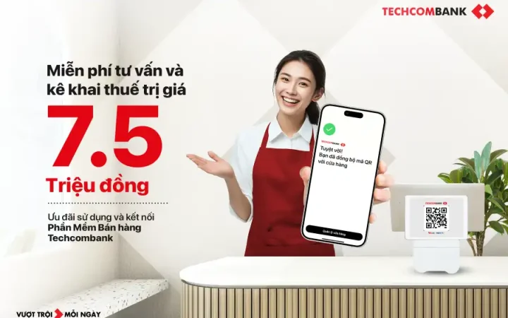 Chính sách thuế mới: Techcombank đồng hành cùng hộ kinh doanh chuyển đổi số
