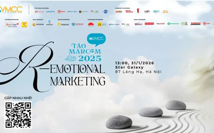 Sắp diễn ra sự kiện VMCC Táo MarCom 2025: R-EMOTIONAL MARKETING