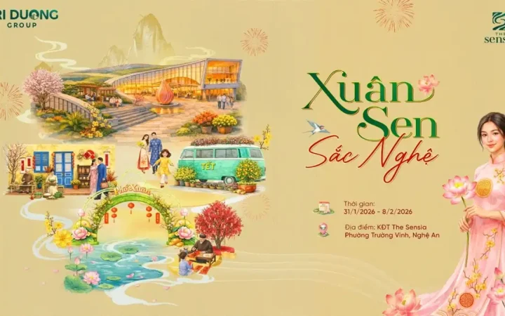 Sắp diễn ra chuỗi sự kiện Tết “Xuân Sen – Sắc Nghệ” tại The Sensia