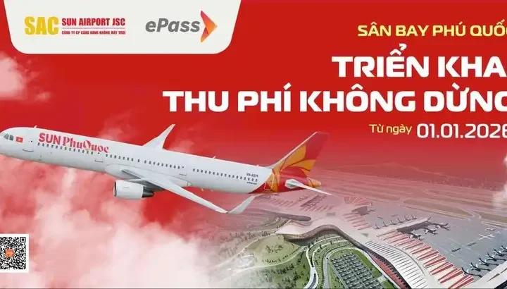 Cảng hàng không quốc tế Phú Quốc triển khai thu phí không dừng ePass