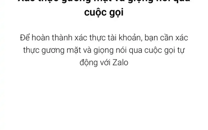 Zalo chuyển đổi định danh người dùng qua dữ liệu gương mặt, giọng nói