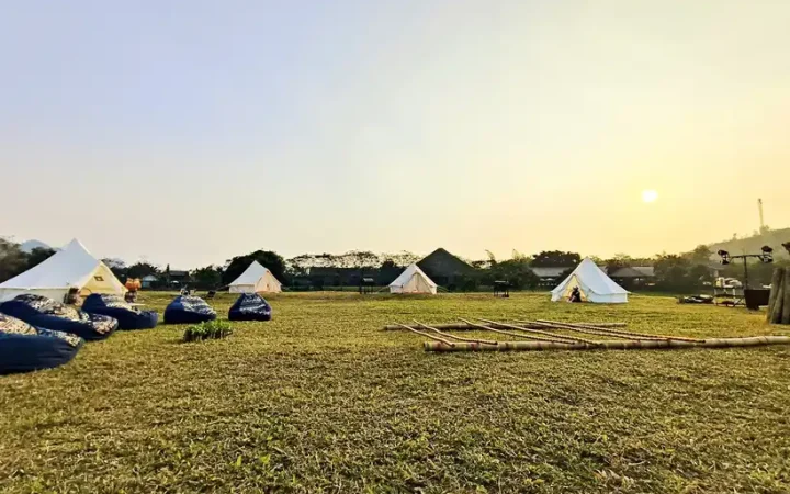 Lưu ngay điểm cắm trại mới view cực xịn tại Serena Resort Kim Bôi