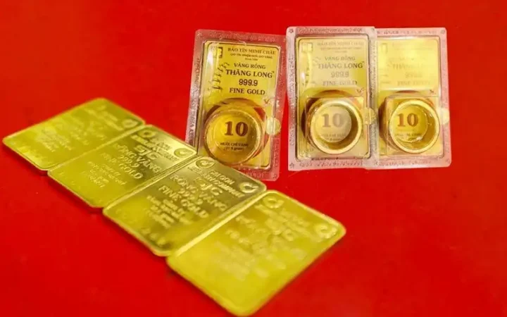 Giá bán vàng miếng SJC tăng hơn 5 triệu đồng mỗi lượng trong 2 phiên đầu năm