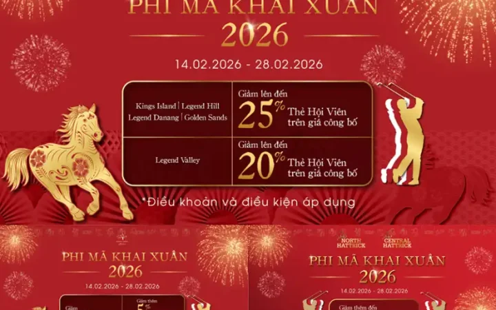 Đón Xuân Bính Ngọ 2026 cùng ưu đãi đặc quyền từ BRG Golf