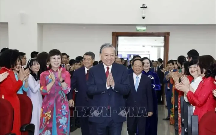 Tổng Bí thư Tô Lâm: Thông tấn xã Việt Nam là mạch nguồn thông tin tin cậy của Đảng, Nhà nước.