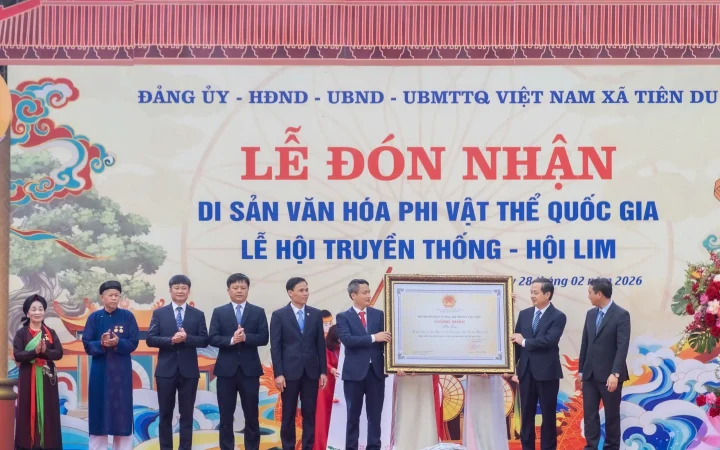 Hội Lim đón nhận danh hiệu Di sản văn hóa phi vật thể Quốc gia