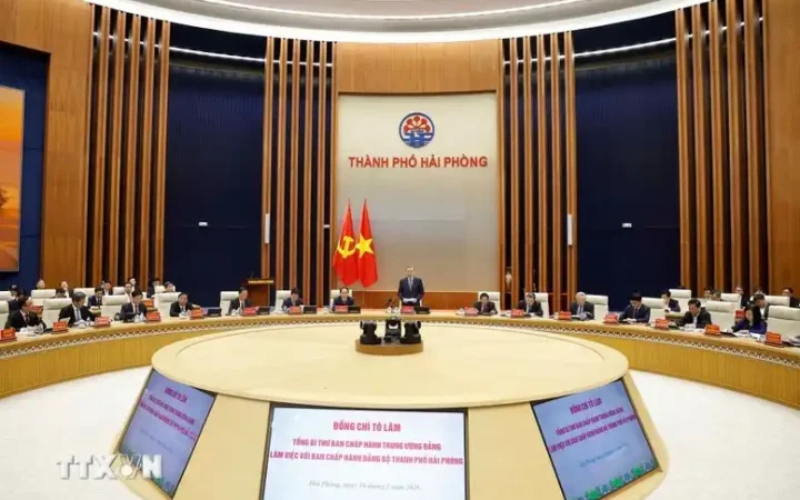 Tổng Bí thư Tô Lâm: Định vị Hải Phòng là cực tăng trưởng biển, trung tâm công nghiệp và logistics hiện đại
