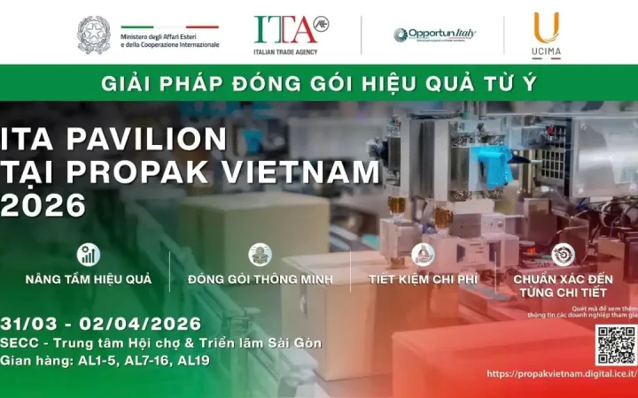 Giải pháp đóng gói từ Ý tại ProPak Vietnam 2026