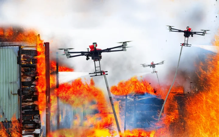 “UAV bầy đàn”: Giải pháp ứng dụng AI, chữa cháy tại các hẻm nhỏ ở thành phố lớn