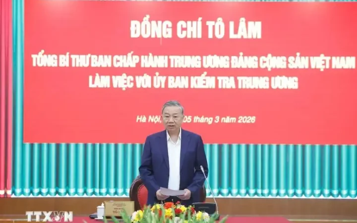 Tổng Bí thư Tô Lâm: Kiểm soát quyền lực ngay trong quá trình vận hành