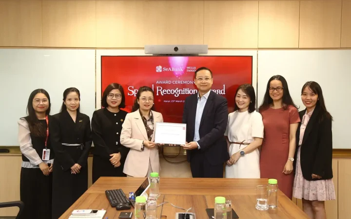 Wells Fargo trao tặng Giải thưởng “Ngân hàng được công nhận đặc biệt về thanh toán quốc tế 2024 – 2025” cho SeABank