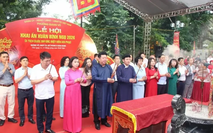 Khai Ấn đền Voi Phục Xuân Bính Ngọ 2026: Gìn giữ mạch nguồn di sản Thăng Long