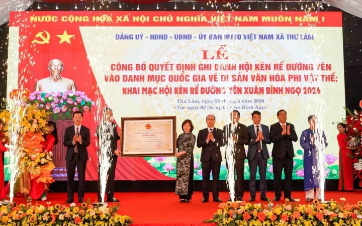 Lễ hội Kén rể Đường Yên chính thức trở thành Di sản văn hóa phi vật thể quốc gia