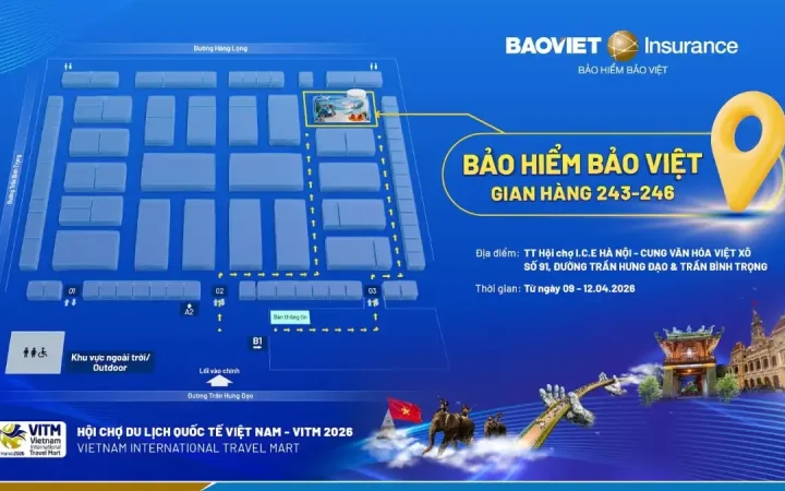 Bảo hiểm Bảo Việt: Ưu đãi hấp dẫn tại Hội chợ Du lịch Quốc tế 2026