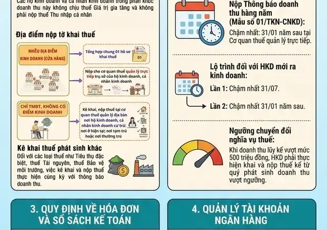 Chính sách thuế với hộ kinh doanh có doanh thu năm dưới 500 triệu đồng