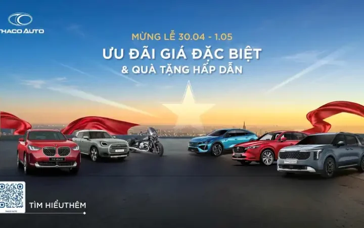THACO AUTO ưu đãi đặc biệt và quà tặng hấp dẫn mừng Lễ 30/4 – 01/5