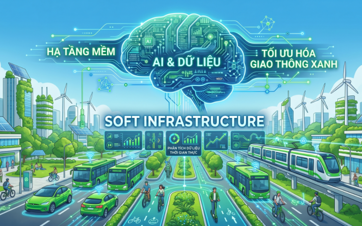 AI và dữ liệu được xem là “hạ tầng mềm” cho giao thông xanh
