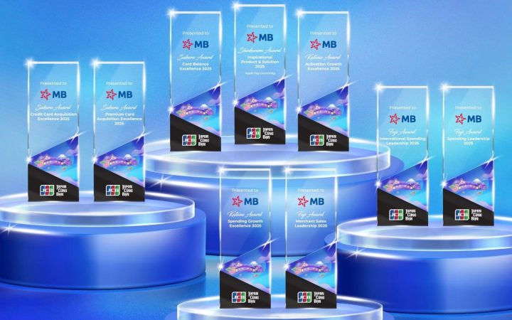 MB được JCB vinh danh với 9 giải thưởng danh giá