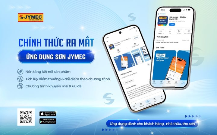 JYMEC ra mắt App chính thức – Bước tiến mới trong trải nghiệm ngành sơn