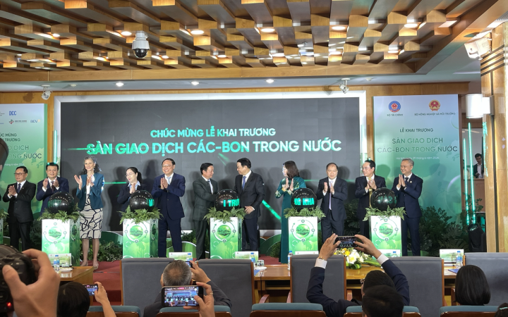 Chính thức vận hành sàn giao dịch carbon trong nước